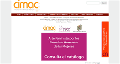 Desktop Screenshot of cimac.org.mx