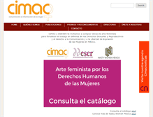 Tablet Screenshot of cimac.org.mx